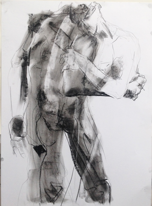 Charcoal/ink life drawing