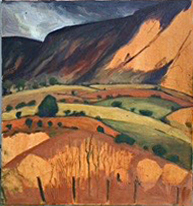 Black Mountains painting near Art Course Wales